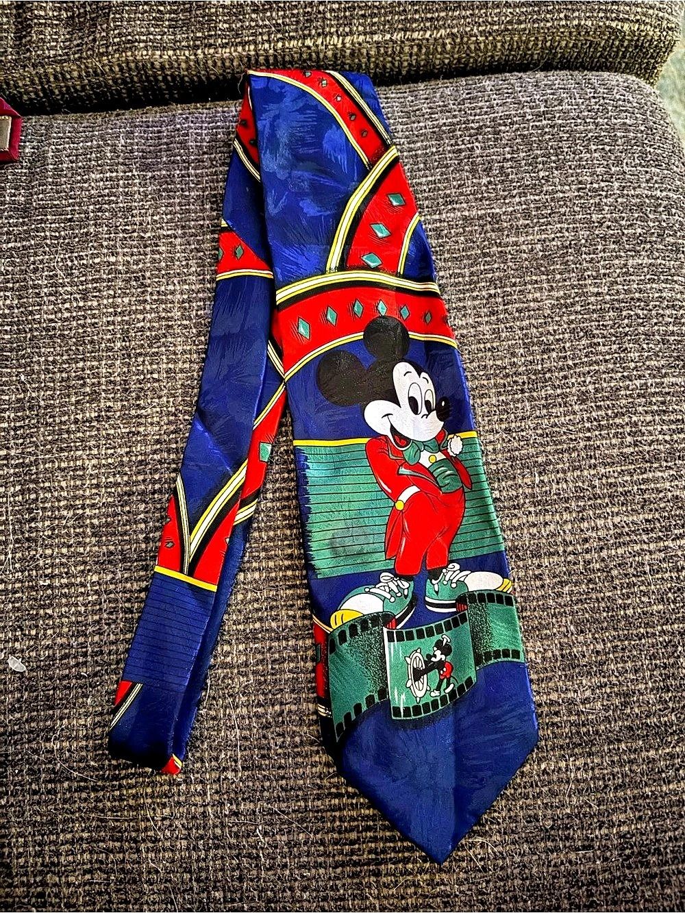 Disney Mickey Unlimited tie Mickey Mouse Novelty Tie in Blue & Red